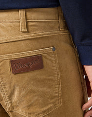 Męskie Spodnie Sztruksowe Wrangler Greensboro Tigers Eye 11235740