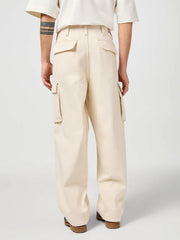 Spodnie Bojówki Męskie Wrangler CJ Loose Cargo Ecru 112362500