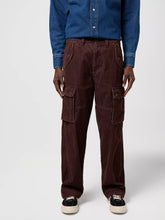 Męskie Spodnie Wrangler Cj Loose Cargo Mahogany 112371049