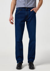 Męskie Spodnie Jeansowe Wrangler Greensboro Cosmic Blue 112362339