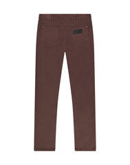 MESKIE SPODNIE WRANGLER GREENSBORO MAHOGANY 112370722