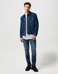 Męskie Spodnie Wrangler Greensboro Marine Tint 112371009