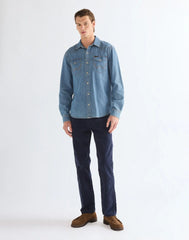 Męskie Spodnie Wrangler Greensboro Navy 112355029