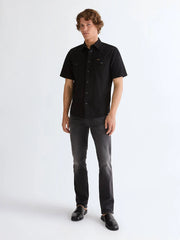 MESKIE SPODNIE WRANGLER GREENSBORO RAVEN ASH 112377796