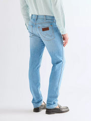 MESKIE SPODNIE WRANGLER LARSTON LIGHT WASH 112377822