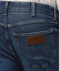 Męskie Spodnie Jeansowe Wrangler Larston Marine Tint 112371025