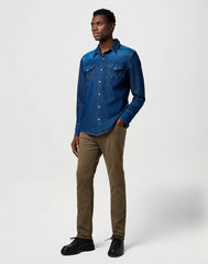 Męskie Spodnie Wrangler Larston Tarmac 112371684