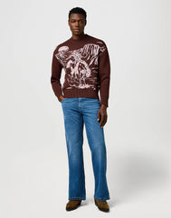 Meskie Spodnie Wrangler Loose Boot Sky Breeze 112371340