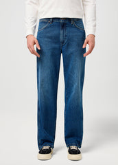 Meskie Spodnie Wrangler Loose Straight Retro Blue 112371018
