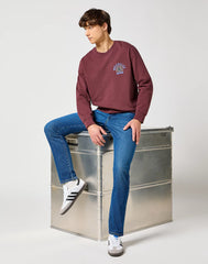 Męskie Spodnie Wrangler River Sundown Blue 112356835