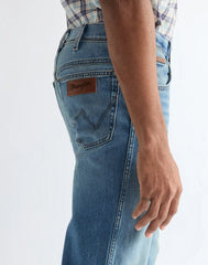 MESKIE SPODNIE WRANGLER TEXAS HARBOR BLUE 112378690