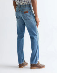 MESKIE SPODNIE WRANGLER TEXAS HARBOR BLUE 112378690
