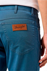 Męskie Spodnie Wrangler Texas Slim Dark Dusty Blue 112362471