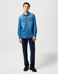 Spodnie Męskie Wrangler Texas Slim Mood Indigo 112370862