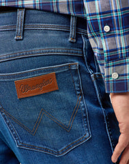 Męskie Spodnie Jeansowe Wrangler Texas Verdant Tone 112364455