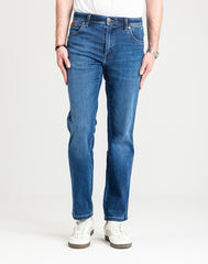 MESKIE SPODNIE WRANGLER TEXAS VERDANT TONE 112364455