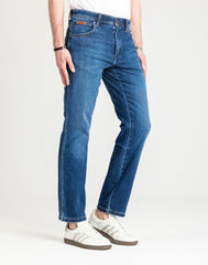 MESKIE SPODNIE WRANGLER TEXAS VERDANT TONE 112364455