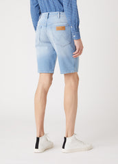Męskie Szorty Jeansowe Wrangler Texas Shorts Clear Blue W11CZH280 112126021