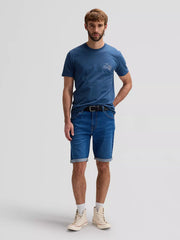 Męskie Szorty Jeansowe Lee 5 Pocket Short Mid Ocean 112379898