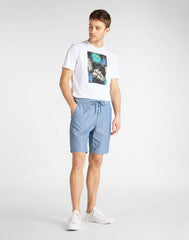 Lee Drawstring Short Męskie Szorty Washed Stripe L7UKREV