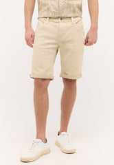 Męskie Szorty Materiałowe Mustang Chicago Shorts Z Overcast 1015142 4012