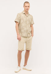 Męskie Szorty Materiałowe Mustang Chicago Shorts Z Overcast 1015142 4012