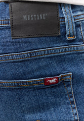 Męskie Szorty Mustang Chicago Shorts Z Denim Blue 1015691 5000 883