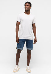 Męskie Szorty Mustang Chicago Shorts Z Denim Blue 1015691 5000 883