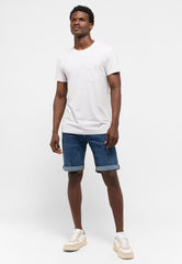 Męskie Szorty Mustang Chicago Shorts Z Denim Blue 1015691 5000 883