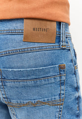 Męskie Szorty Mustang Washington Shorts Denim Blue 1015149 5000 404