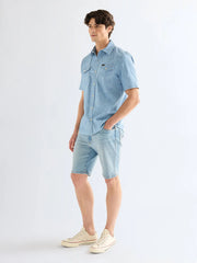Męskie Szorty Jeansowe Wrangler Texas Shorts Aged Blue 112378432
