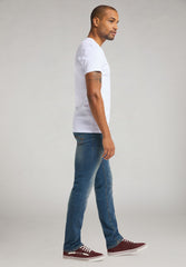 Męski T-Shirt Koszulka Logo Mustang Alex C Embroidery Tee General White 1015050 20045