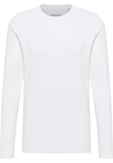 Mustang Arlington Męski Longsleeve Koszulka z Długim Rękawem Bright White 1015674 2007