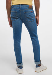 Spodnie Jeansowe Męskie Mustang Atlanta Super Skinny Denim Blue 1013679 5000 582
