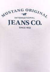 Mustang Austin Męski T-Shirt Koszulka z Nadrukiem Orchid Hush 1014942 8056