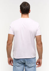 Mustang Austin Męski T-Shirt Koszulka z Nadrukiem Orchid Hush 1014942 8056