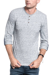 Męski Longsleeve Mustang Adrian H Henley 1011363 4136