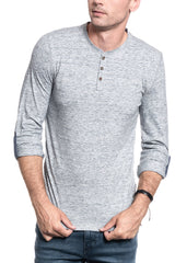 Męski Longsleeve Mustang Adrian H Henley 1011363 4136