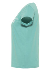 MUSTANG Alina C Logo Tee Damski T-shirt Mineral Blue 1013222 6236