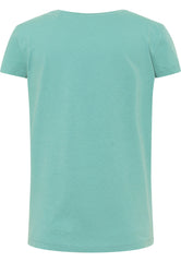 MUSTANG Alina C Logo Tee Damski T-shirt Mineral Blue 1013222 6236