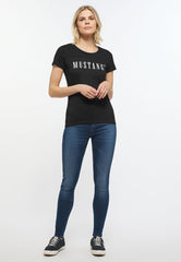 T-Shirt Damski Mustang Alina C Tee Logo Black 1013222 4142