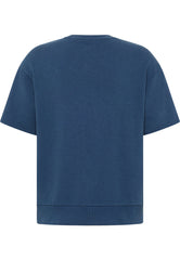 Mustang Ben Crewneck SSleeve Męska Bluza Z Krótkim Rękawem Insignia Blue 1013870 5230