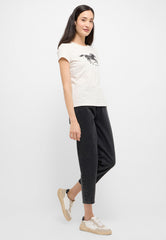 Mustang Charlotte Tapered Damskie Spodnie Jeansowe Jeansy Dżinsy Denim Black 1015572 4000 841