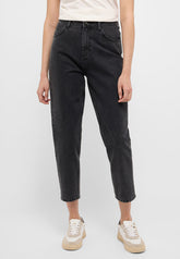 Mustang Charlotte Tapered Damskie Spodnie Jeansowe Jeansy Dżinsy Denim Black 1015572 4000 841