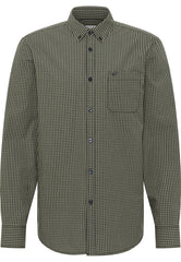 Mustang Chester Gingham Męska Koszula w Kratę na Guziki Elegancka Green Check 1015613 12636