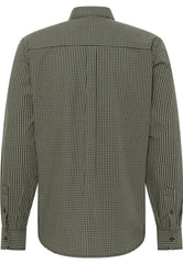 Mustang Chester Gingham Męska Koszula w Kratę na Guziki Elegancka Green Check 1015613 12636