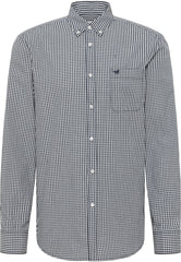 Mustang Chester Męska Koszula w Kratę Gingham Blue Check 1015613 12635