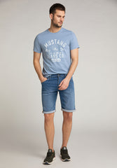 Szorty Męskie Mustang Chicago Krótkie Spodenki Denim Blue 1011731 5000 312