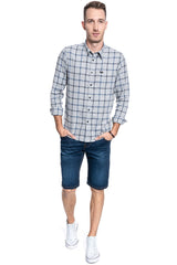 Mustang Spodenki Jeansowe Męskie Chicago Short Niebieskie Bawełna 1010192 5000 982