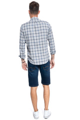 Mustang Spodenki Jeansowe Męskie Chicago Short Niebieskie Bawełna 1010192 5000 982